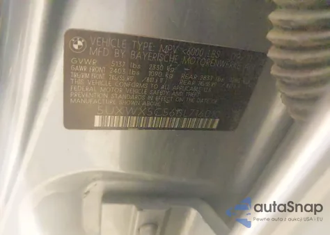 2011 BMW X3 xDrive28I from USA, damaged, VIN 5UXWX5C56BL716010